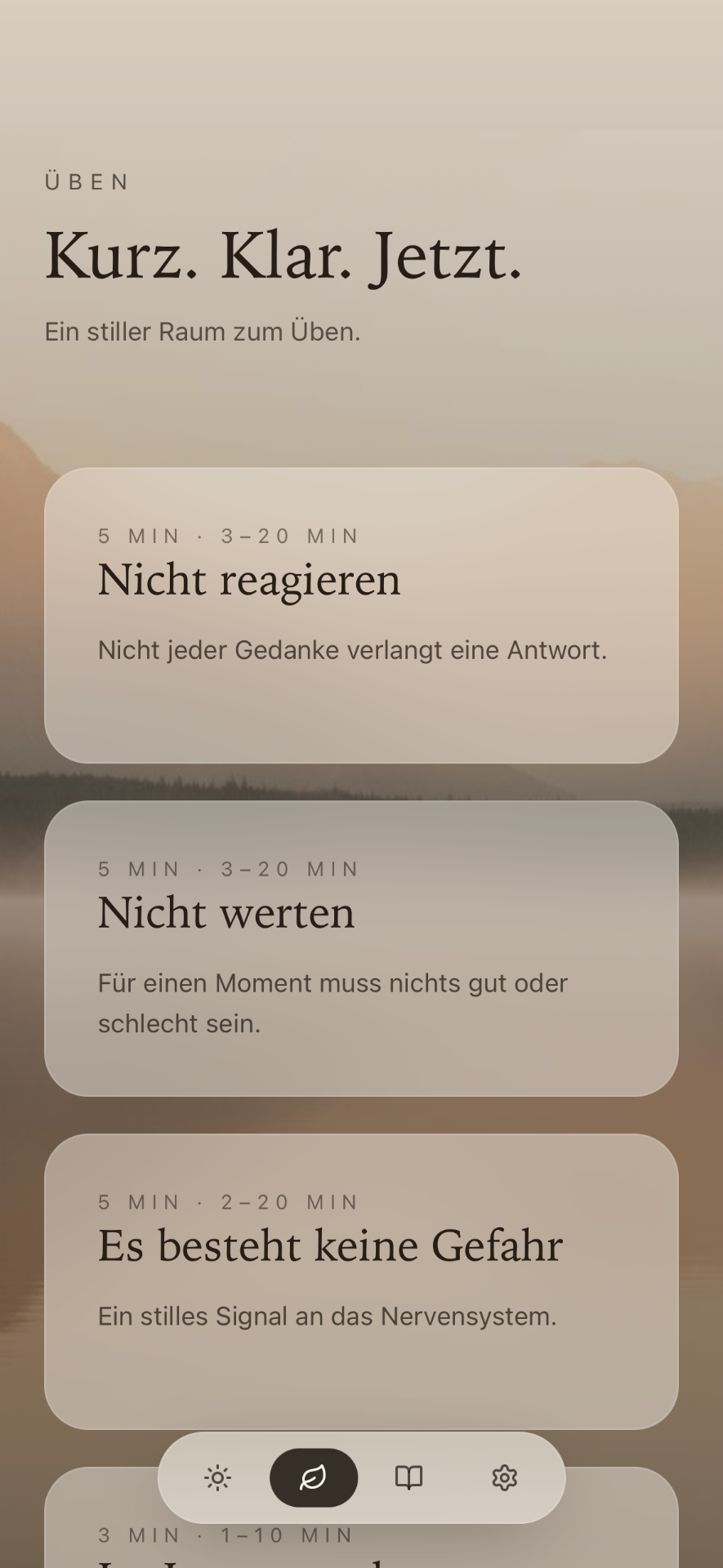 Ankommen. – Übungen